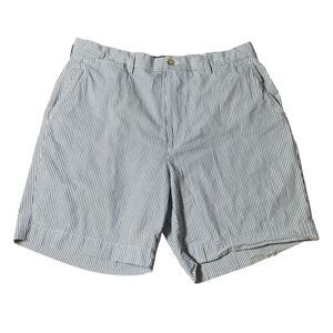 Vintage POLO By Ralph Lauren Shorts Men's 32 Seersucker Striped Made In Korea